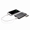 Зарядное устройство с USB–флешкой на 8 ГБ, 2500 mAh, черный с логотипом в Волгограде заказать по выгодной цене в кибермаркете AvroraStore