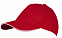 Бейсболка LONG BEACH, красная с белым с логотипом в Волгограде заказать по выгодной цене в кибермаркете AvroraStore