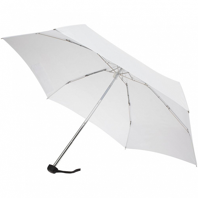 Зонт складной Five, белый с логотипом в Волгограде заказать по выгодной цене в кибермаркете AvroraStore
