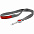 Лента для бейджа с ретрактором Devon, серая с белым с логотипом в Волгограде заказать по выгодной цене в кибермаркете AvroraStore