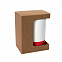 Коробка для кружки 26700, размер 11,9х8,6х15,2 см, микрогофрокартон, коричневый с логотипом в Волгограде заказать по выгодной цене в кибермаркете AvroraStore