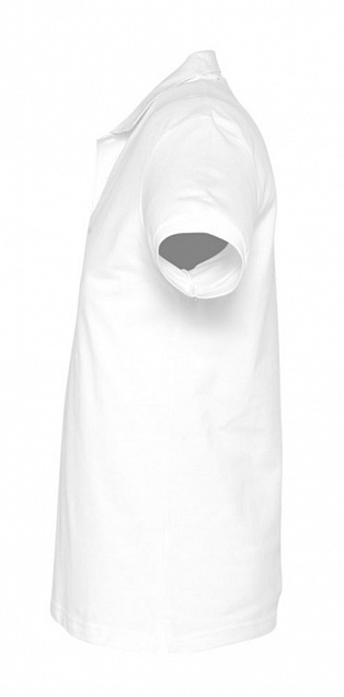 Рубашка поло мужская SPIRIT 240, белая с логотипом в Волгограде заказать по выгодной цене в кибермаркете AvroraStore