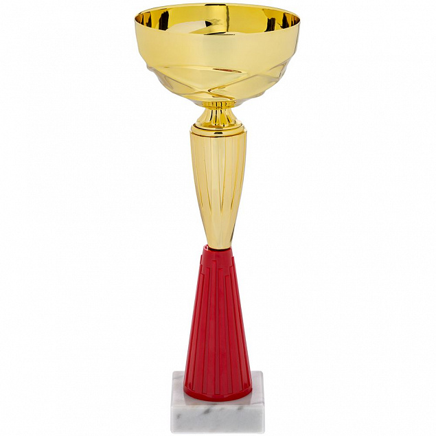 Кубок Kudos, большой, красный с логотипом в Волгограде заказать по выгодной цене в кибермаркете AvroraStore