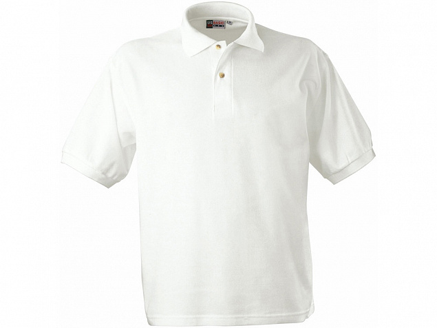 Рубашка поло Boston мужская, белый с логотипом в Волгограде заказать по выгодной цене в кибермаркете AvroraStore