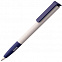 Ручка шариковая Senator Super Soft, белая с синим с логотипом в Волгограде заказать по выгодной цене в кибермаркете AvroraStore