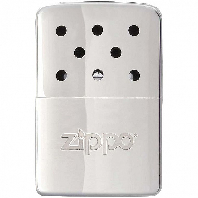 Каталитическая грелка для рук Zippo Mini, серебристая с логотипом в Волгограде заказать по выгодной цене в кибермаркете AvroraStore