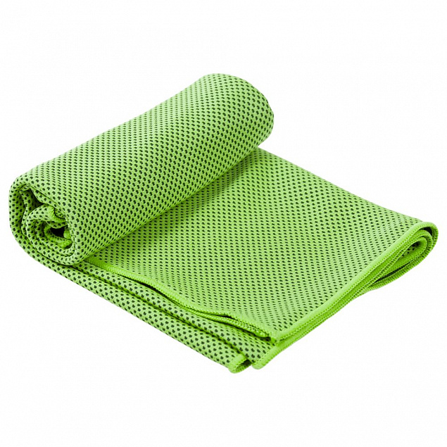 Охлаждающее полотенце Weddell, зеленое с логотипом в Волгограде заказать по выгодной цене в кибермаркете AvroraStore