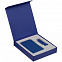 Коробка Latern для аккумулятора 5000 мАч и флешки, синяя с логотипом в Волгограде заказать по выгодной цене в кибермаркете AvroraStore