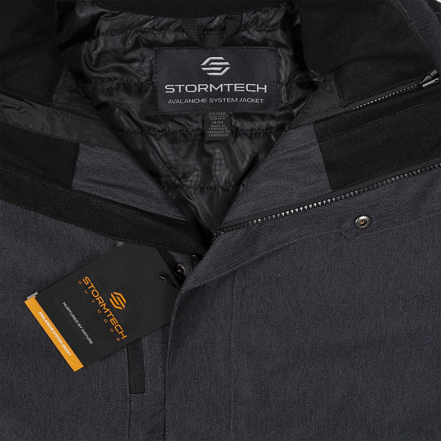Куртка-трансформер мужская Avalanche, темно-серая с логотипом в Волгограде заказать по выгодной цене в кибермаркете AvroraStore