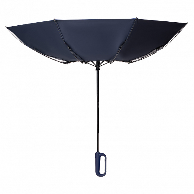 Зонт складной Azimut, синий с логотипом в Волгограде заказать по выгодной цене в кибермаркете AvroraStore