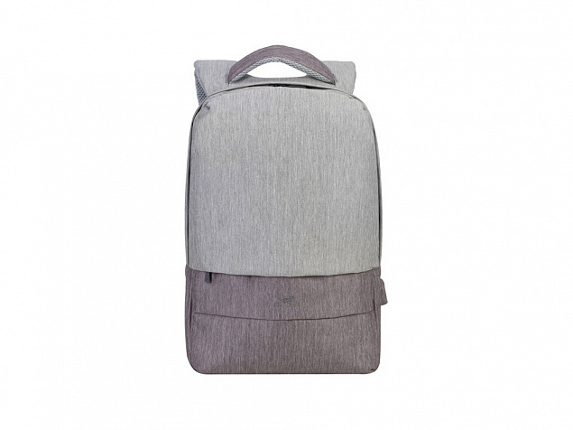RIVACASE 7562 grey/mocha рюкзак для ноутбука 15.6, серый/кофейный с логотипом в Волгограде заказать по выгодной цене в кибермаркете AvroraStore