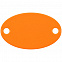Шильдик металлический Alfa Oval, оранжевый неон с логотипом в Волгограде заказать по выгодной цене в кибермаркете AvroraStore