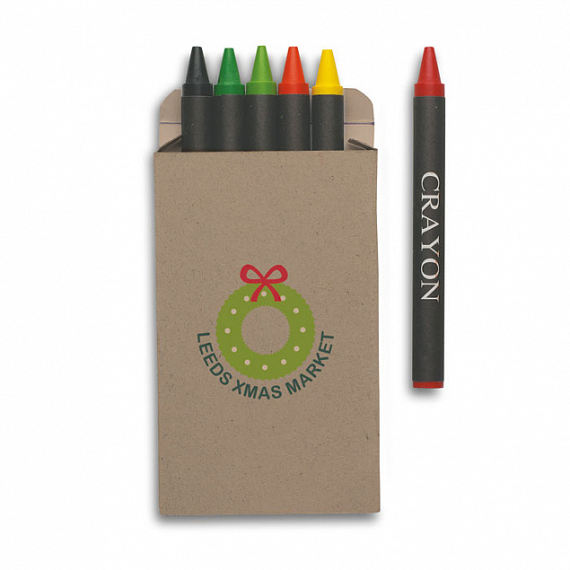 Набор восковых карандашей с логотипом в Волгограде заказать по выгодной цене в кибермаркете AvroraStore