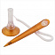 Ручка шариковая MEMO LEVISTOR CORD ICE, оранжевый/белый с логотипом в Волгограде заказать по выгодной цене в кибермаркете AvroraStore