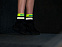 Водонепроницаемые носки Pro Visibility Cycling, черные с зеленым с логотипом в Волгограде заказать по выгодной цене в кибермаркете AvroraStore