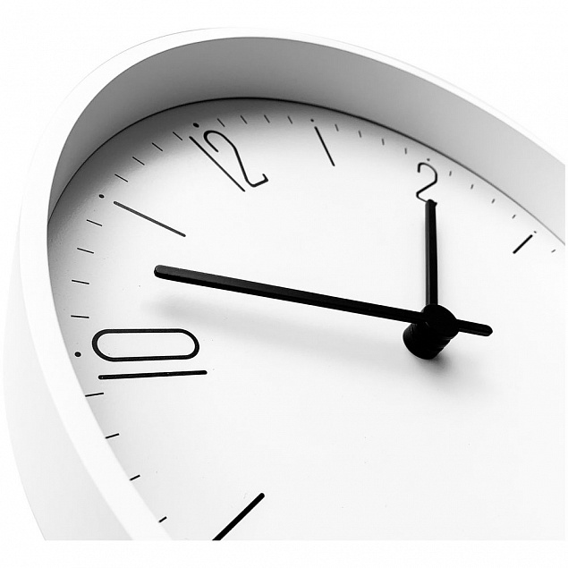 Часы настенные Casper, белые с логотипом в Волгограде заказать по выгодной цене в кибермаркете AvroraStore