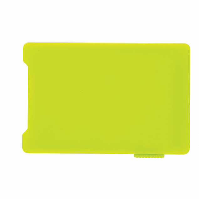 Держатель RFID для пяти карт, зеленый с логотипом в Волгограде заказать по выгодной цене в кибермаркете AvroraStore