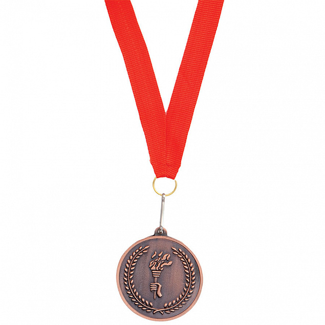 Медаль наградная на ленте  "Бронза" с логотипом в Волгограде заказать по выгодной цене в кибермаркете AvroraStore