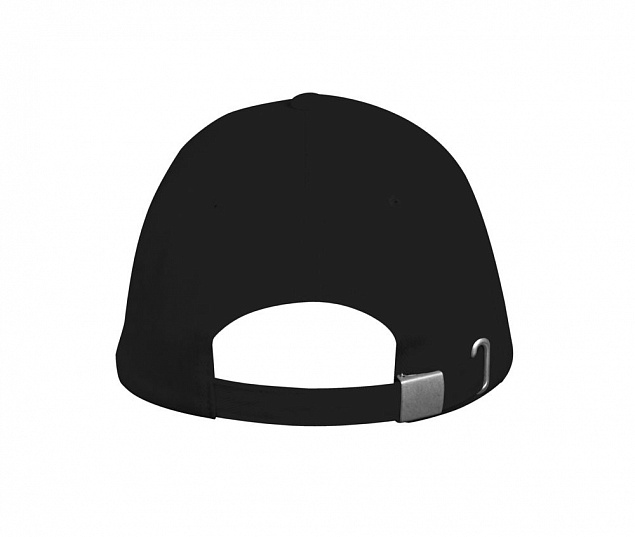 Бейсболка LONG BEACH, черная с логотипом в Волгограде заказать по выгодной цене в кибермаркете AvroraStore