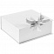 Коробка на лентах Tie Up, малая, белая с логотипом в Волгограде заказать по выгодной цене в кибермаркете AvroraStore
