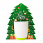 Коробка-украшение для чашки( D=9 см) в виде елки с логотипом в Волгограде заказать по выгодной цене в кибермаркете AvroraStore