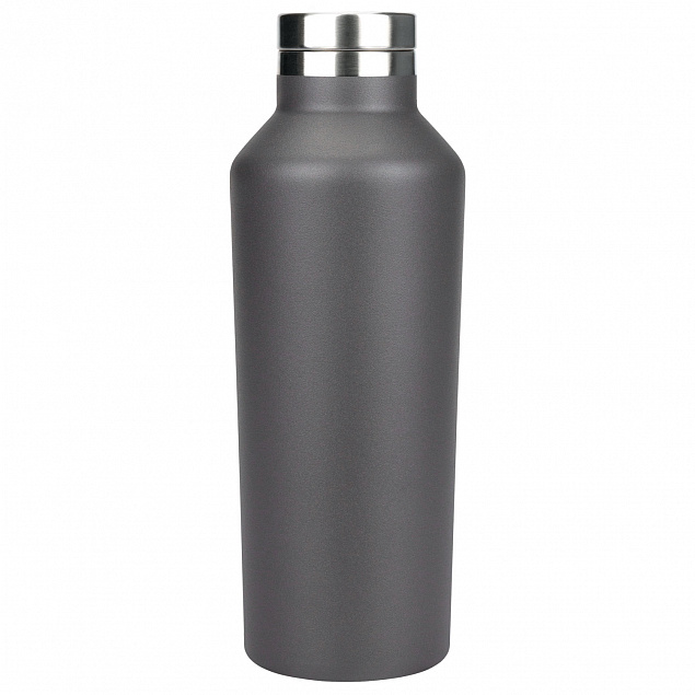 Термобутылка вакуумная герметичная, Asti, 500 ml, серая с логотипом в Волгограде заказать по выгодной цене в кибермаркете AvroraStore