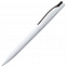 Ручка шариковая Pin, белая с черным с логотипом в Волгограде заказать по выгодной цене в кибермаркете AvroraStore