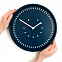 Часы настенные Tweet, синие с логотипом в Волгограде заказать по выгодной цене в кибермаркете AvroraStore