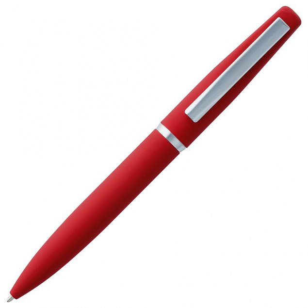Ручка шариковая Bolt Soft Touch, красная с логотипом в Волгограде заказать по выгодной цене в кибермаркете AvroraStore