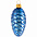 Елочная игрушка «Шишка», синяя с логотипом в Волгограде заказать по выгодной цене в кибермаркете AvroraStore