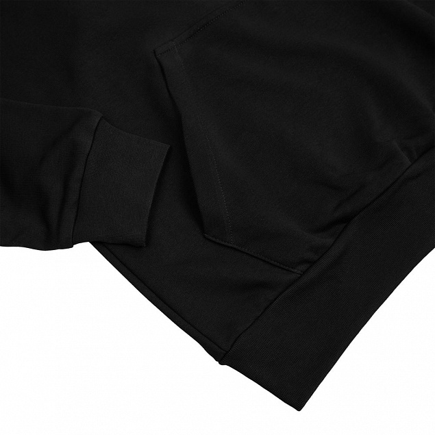 Худи унисекс с карманом на груди Chest Pocket, черное с логотипом в Волгограде заказать по выгодной цене в кибермаркете AvroraStore