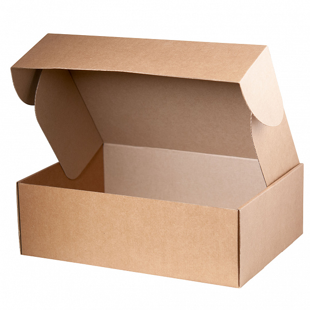Подарочная коробка для набора универсальная, крафт, 375*296*110 мм с логотипом в Волгограде заказать по выгодной цене в кибермаркете AvroraStore