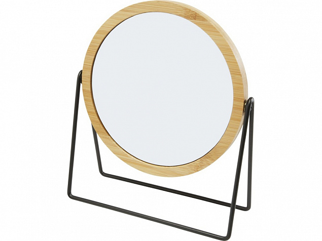 Настольное зеркало в бамбуковой раме Hyrra, natural с логотипом в Волгограде заказать по выгодной цене в кибермаркете AvroraStore