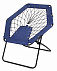 Складное кресло CHILL OUT, черный, синий с логотипом в Волгограде заказать по выгодной цене в кибермаркете AvroraStore