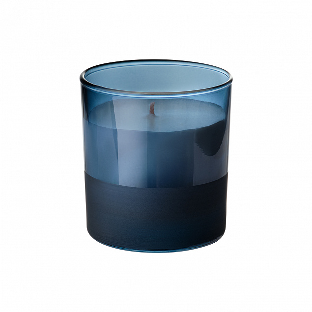 Ароматическая свеча, Sapphire, синяя с логотипом в Волгограде заказать по выгодной цене в кибермаркете AvroraStore