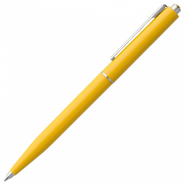 Ручка шариковая Senator Point ver. 2, желтая с логотипом в Волгограде заказать по выгодной цене в кибермаркете AvroraStore