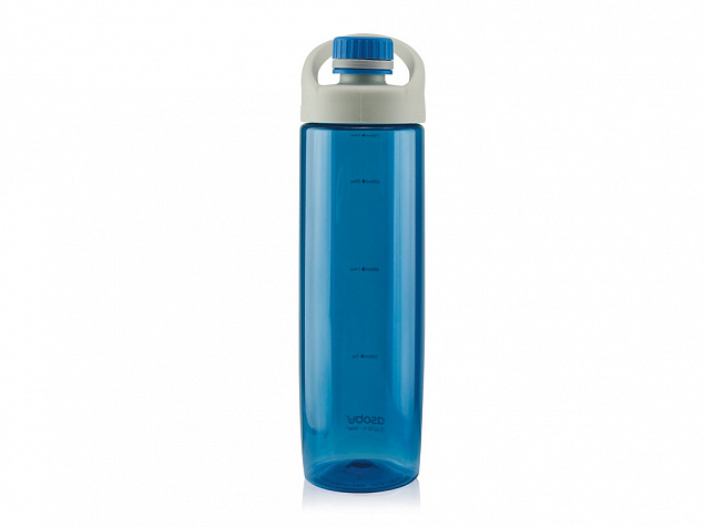 Бутылка для воды ADVENTURER, 700 мл, голубой с логотипом в Волгограде заказать по выгодной цене в кибермаркете AvroraStore