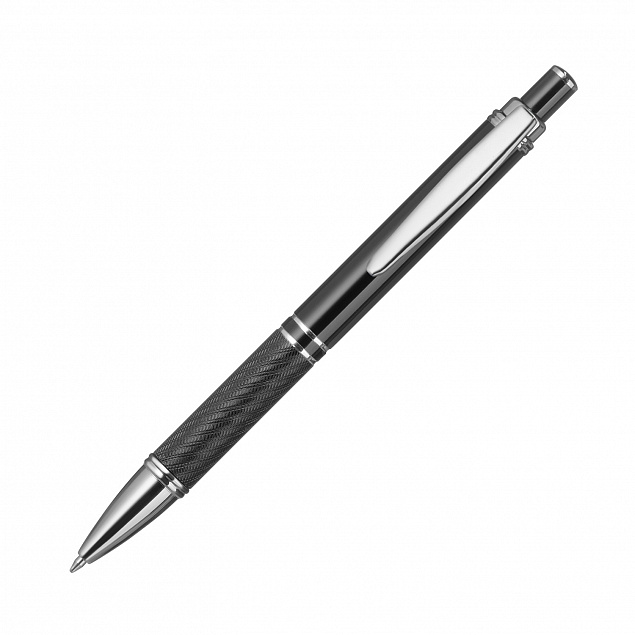 Шариковая ручка Crocus, черная с логотипом в Волгограде заказать по выгодной цене в кибермаркете AvroraStore
