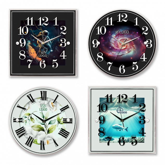 Часы настенные Gler на заказ с логотипом в Волгограде заказать по выгодной цене в кибермаркете AvroraStore