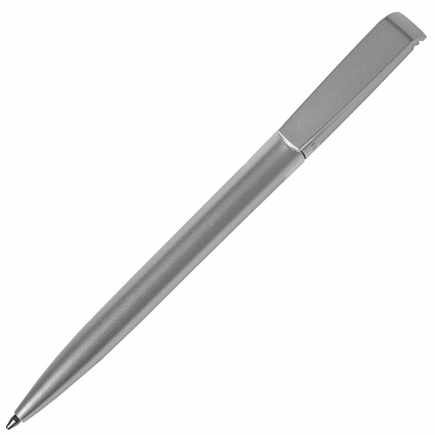 Ручка шариковая Flip Silver, серебристая с логотипом в Волгограде заказать по выгодной цене в кибермаркете AvroraStore
