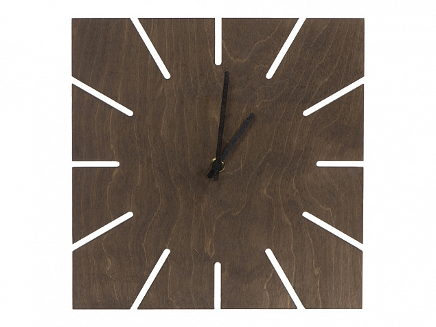 Часы деревянные «Лулу» с логотипом в Волгограде заказать по выгодной цене в кибермаркете AvroraStore