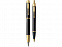 Набор Parker IM Core Black GT: ручка шариковая, ручка перьевая с логотипом в Волгограде заказать по выгодной цене в кибермаркете AvroraStore