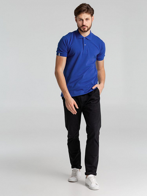 Рубашка поло мужская Virma Premium, ярко-синяя (royal) с логотипом в Волгограде заказать по выгодной цене в кибермаркете AvroraStore