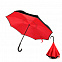 Зонт-трость механический  Chaplin, черно-красный-S с логотипом в Волгограде заказать по выгодной цене в кибермаркете AvroraStore