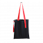 Шопер Superbag black (чёрный с красным) с логотипом в Волгограде заказать по выгодной цене в кибермаркете AvroraStore