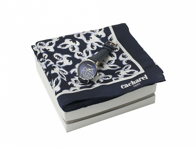 Подарочный набор: часы наручные женские, шелковый платок с логотипом в Волгограде заказать по выгодной цене в кибермаркете AvroraStore