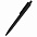 Ручка пластиковая Agata софт-тач, чёрная с логотипом в Волгограде заказать по выгодной цене в кибермаркете AvroraStore