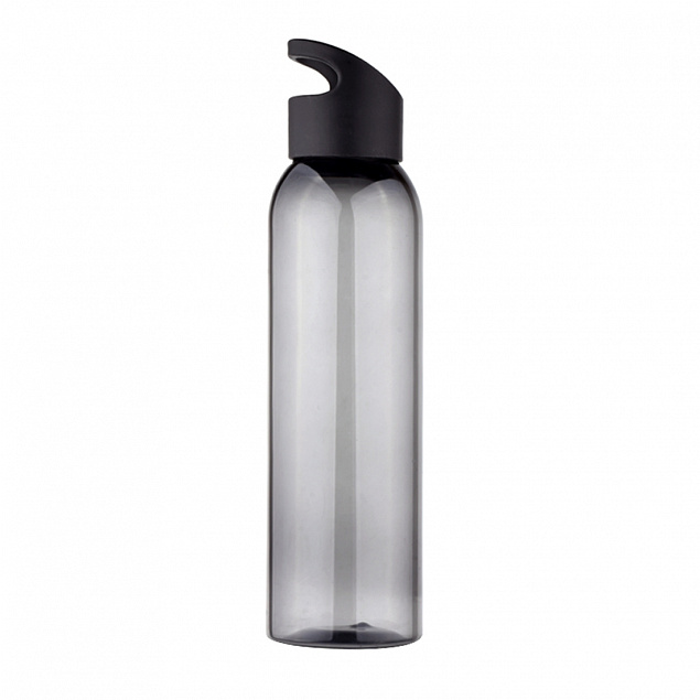 Бутылка пластиковая для воды Sportes, черная-S с логотипом в Волгограде заказать по выгодной цене в кибермаркете AvroraStore