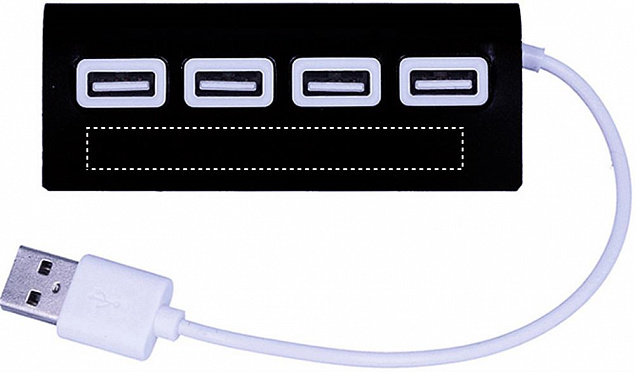 USB хаб на 4 порта с логотипом в Волгограде заказать по выгодной цене в кибермаркете AvroraStore