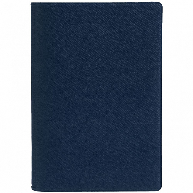 Обложка для паспорта Devon, синяя с логотипом в Волгограде заказать по выгодной цене в кибермаркете AvroraStore